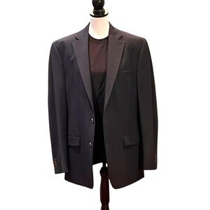 MICHAEL Michael Kors Blazer Mens 44L Navy Blue  Two-Button two-vent Lined SZ 44L